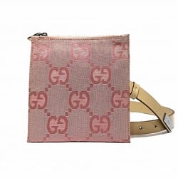 GUCCI Jumbo GG Canvas 037-1312 Belt Pouch Bag Waist Men's Women's