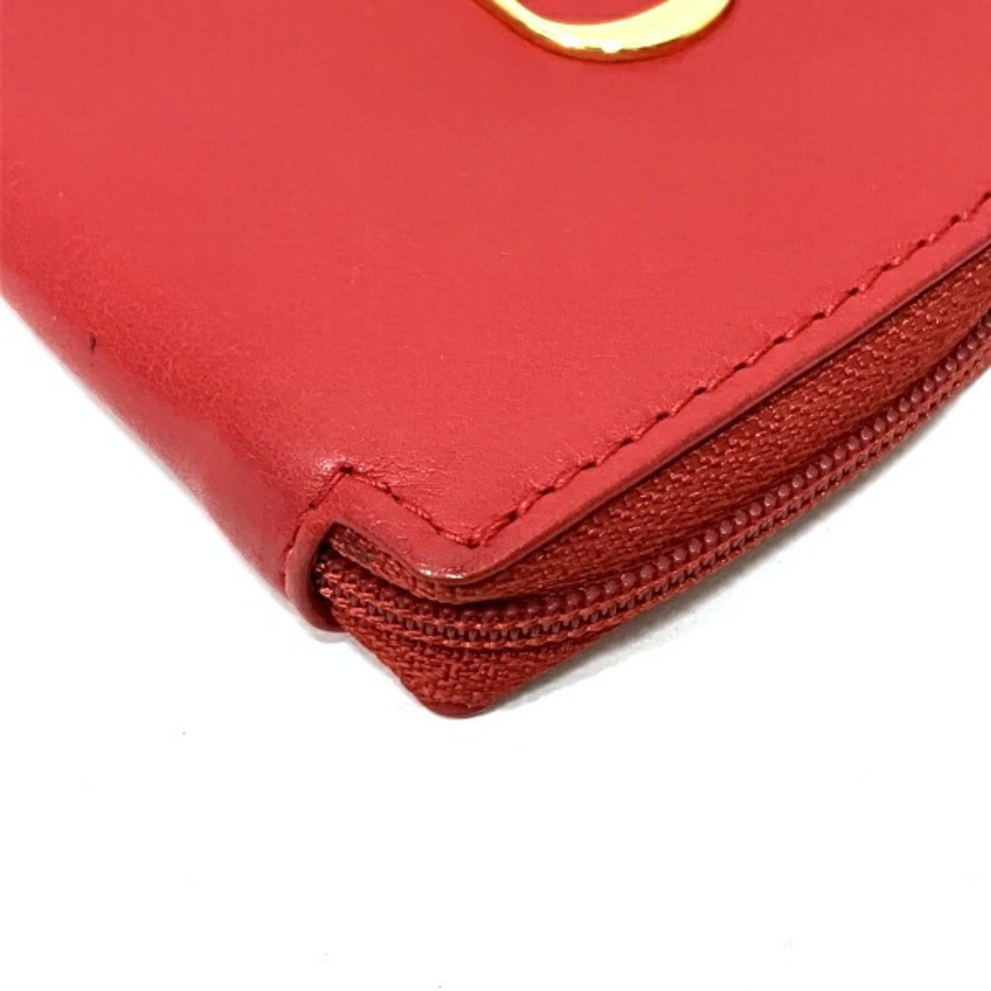 Dior CD Leather Wallet/Coin Case Women's Wallet