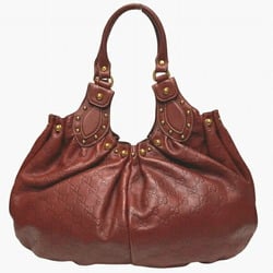 GUCCI Guccissima 203624 Brown Leather Bag Handbag for Women