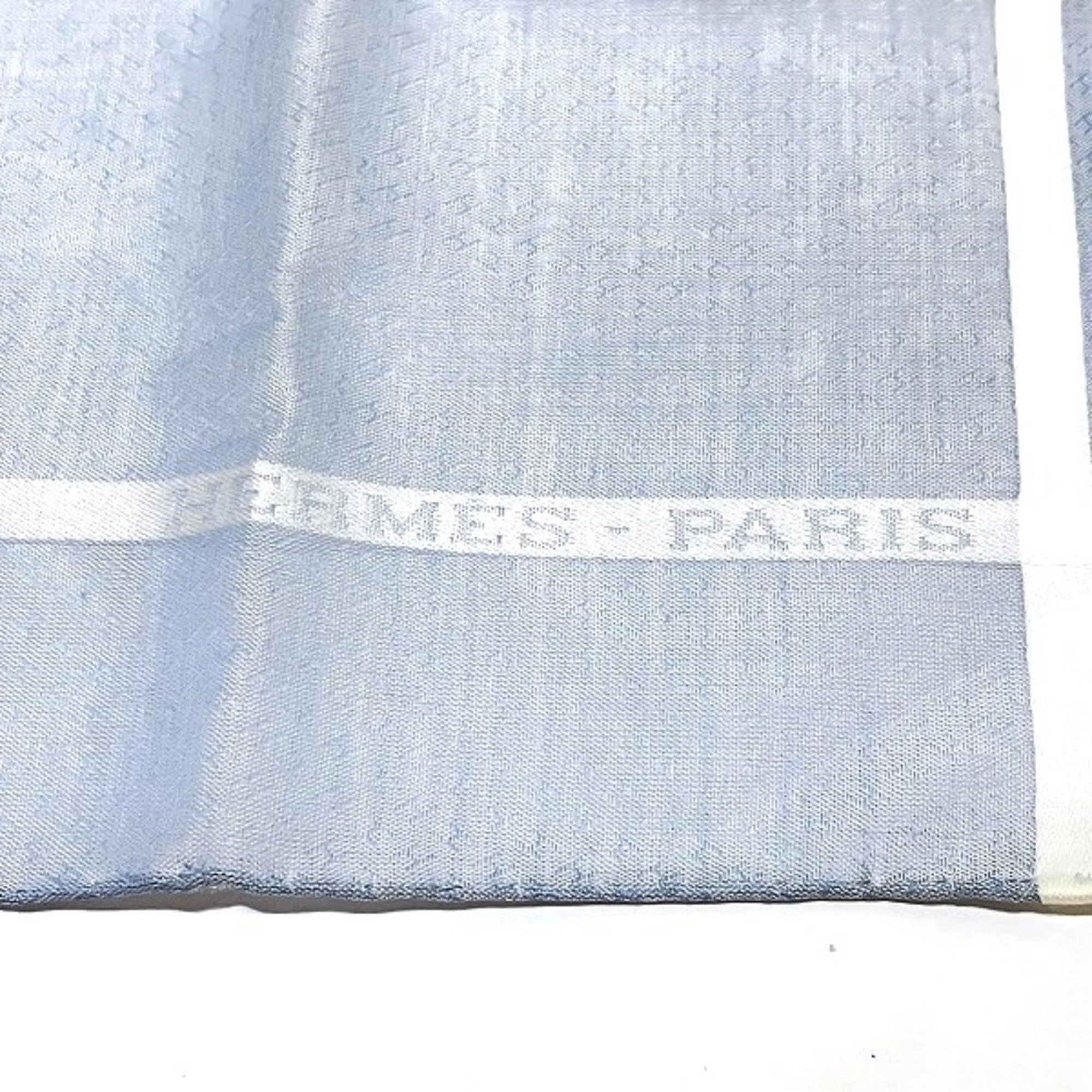 Hermes Jacquard H Light Blue Accessories Handkerchiefs Men Women