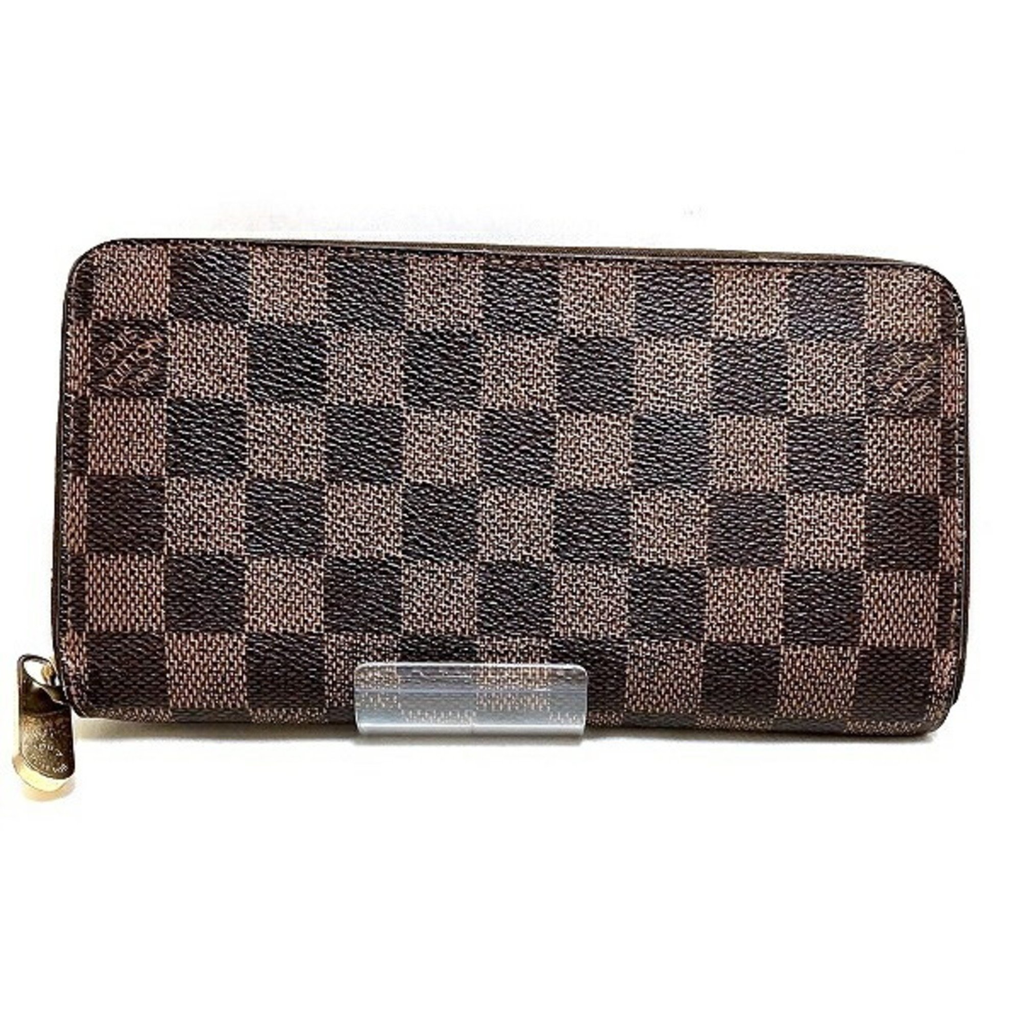 Louis Vuitton Damier Zippy Wallet N60015 Round Long Women's