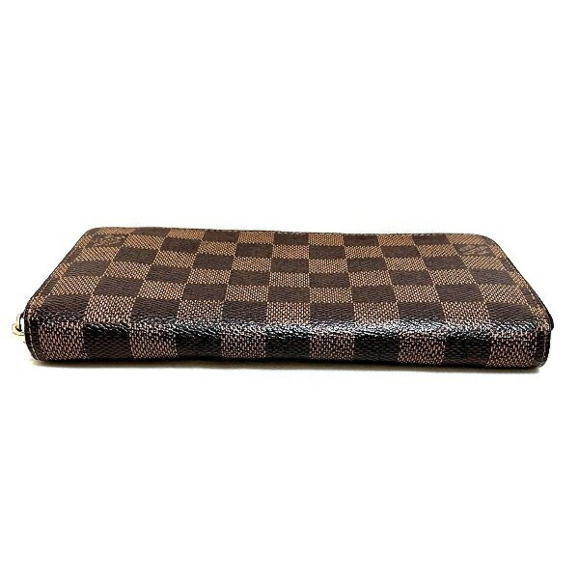 Louis Vuitton Damier Zippy Wallet N60015 Round Long Women's