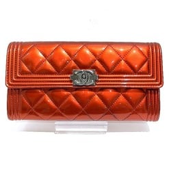 CHANEL Matelasse Boy Bi-fold Wallet Long for Women