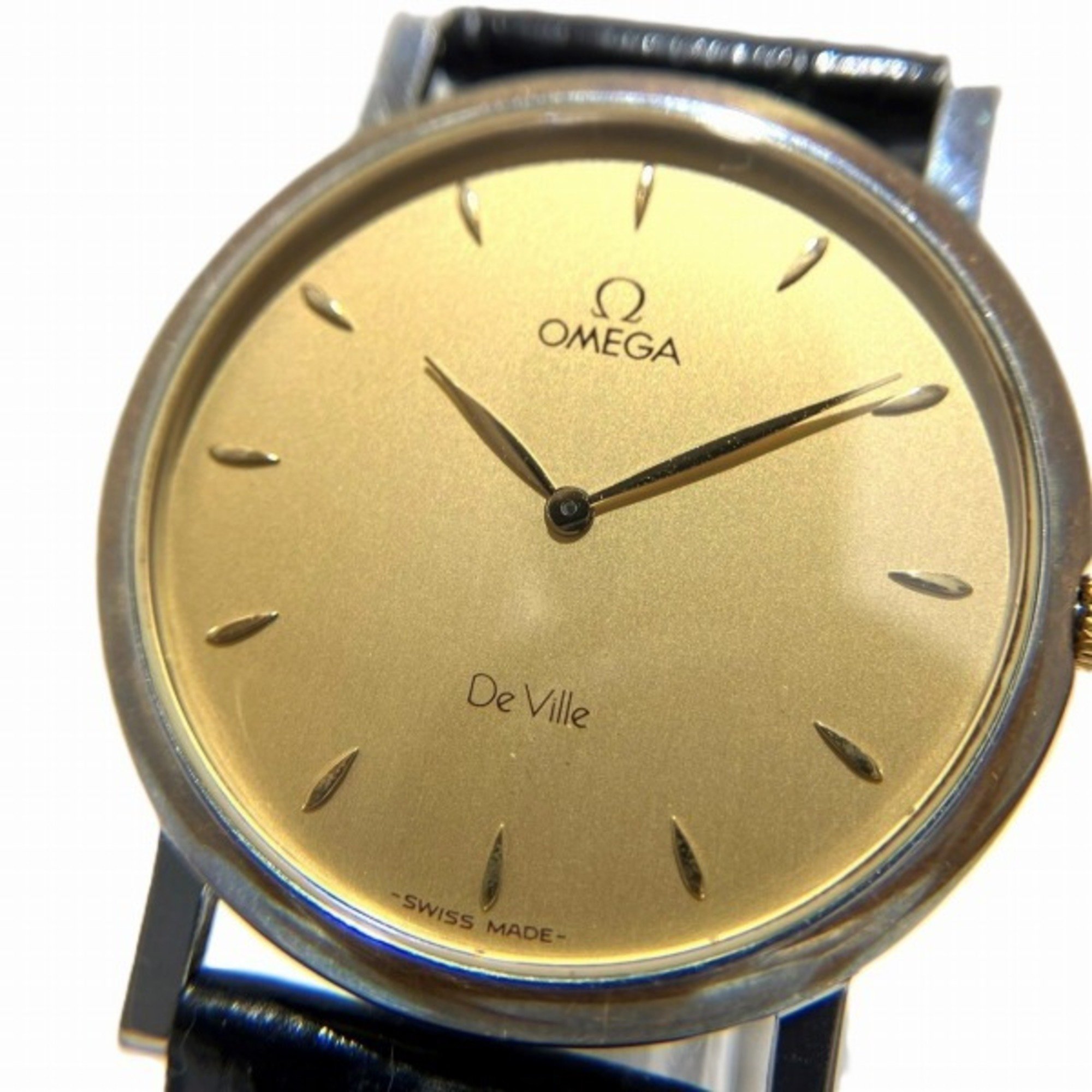 Omega De Ville Quartz 2 Hand Round Watch Men's