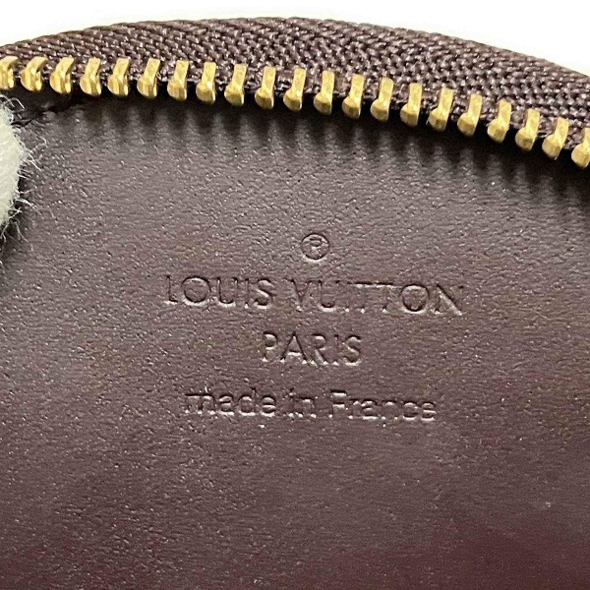 Louis Vuitton Vernis Portemonnay.Ecreuil M91386 Amaranth Coin Purse Wallet/Coin Case Women's Wallet