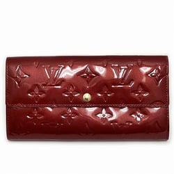 Louis Vuitton Vernis Portefeuille Sarah M93633 Rose Pop Long Wallet Bi-fold for Women