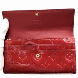 Louis Vuitton Vernis Portefeuille Sarah M93633 Rose Pop Long Wallet Bi-fold for Women