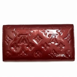 Louis Vuitton Vernis Portefeuille Sarah M93633 Rose Pop Long Wallet Bi-fold for Women