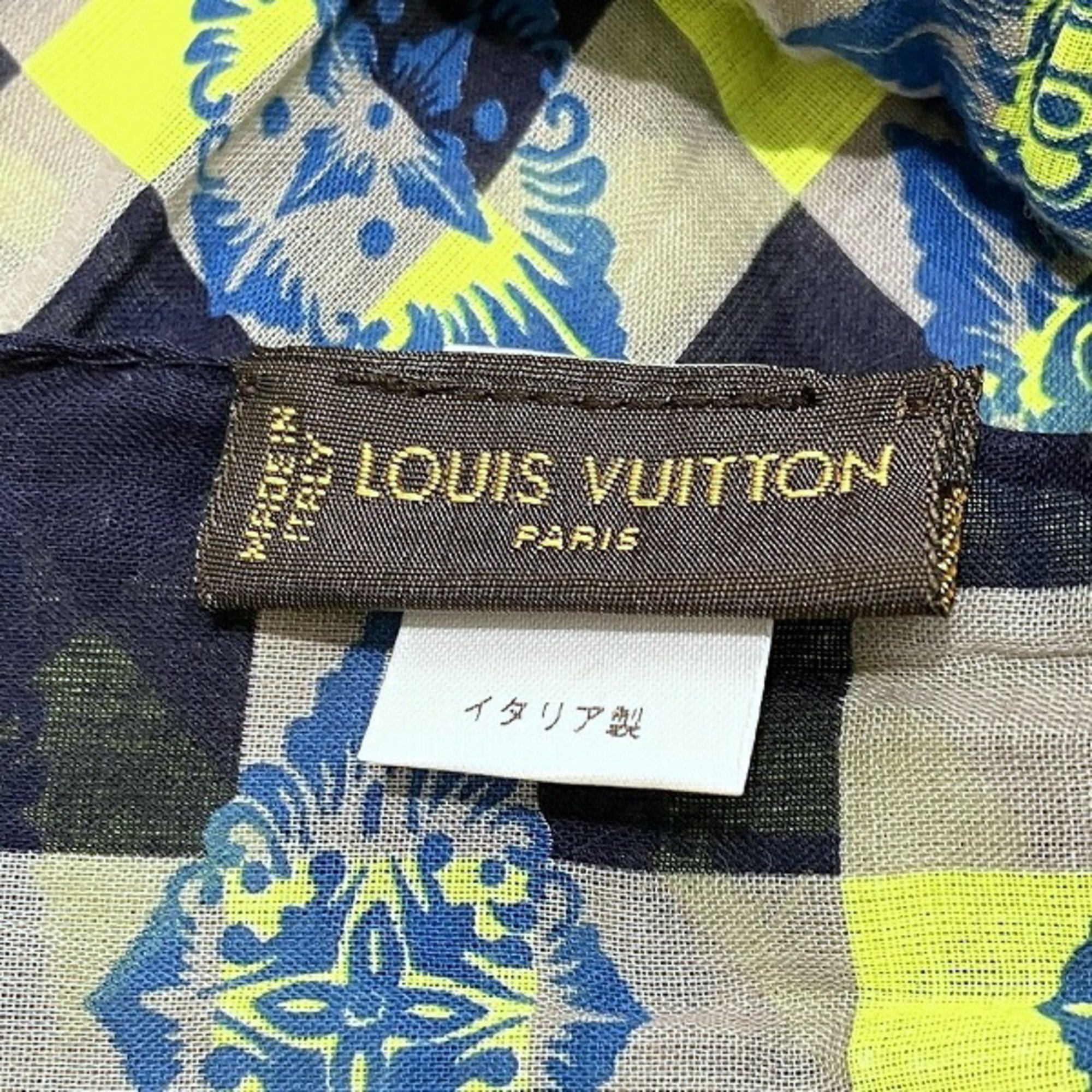 Louis Vuitton Damier Cotton Accessories Scarf Men's Women's