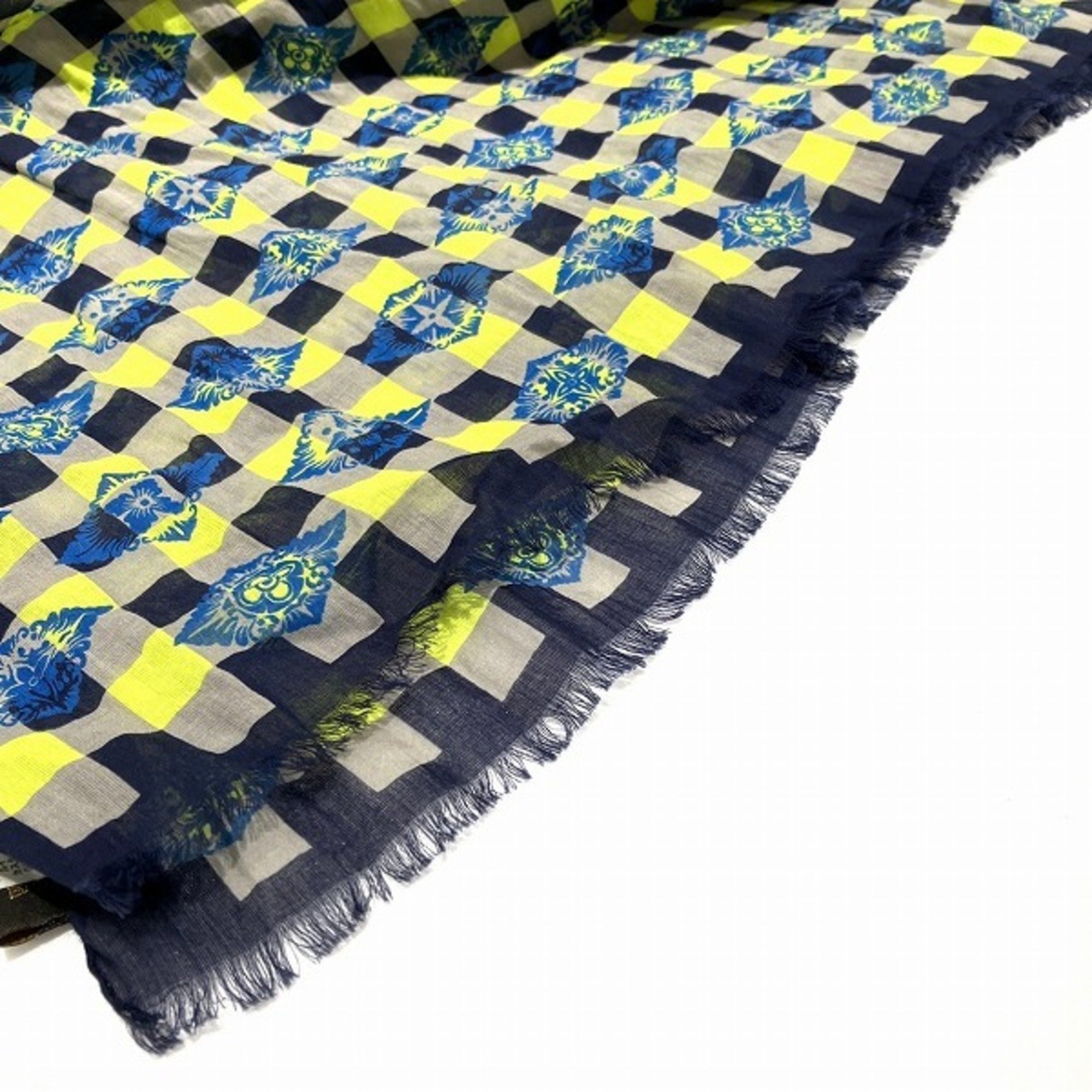 Louis Vuitton Damier Cotton Accessories Scarf Men's Women's