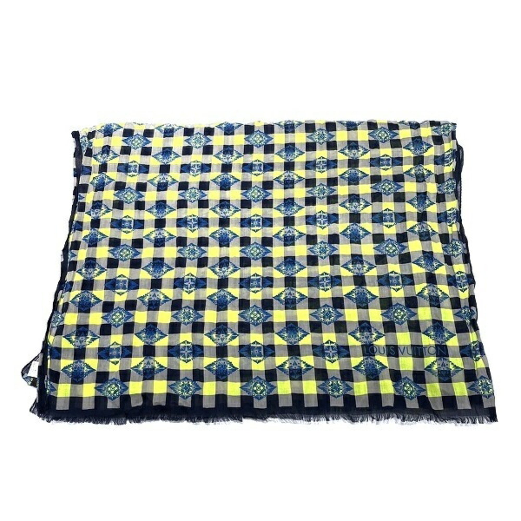 Louis Vuitton Damier Cotton Accessories Scarf Men's Women's