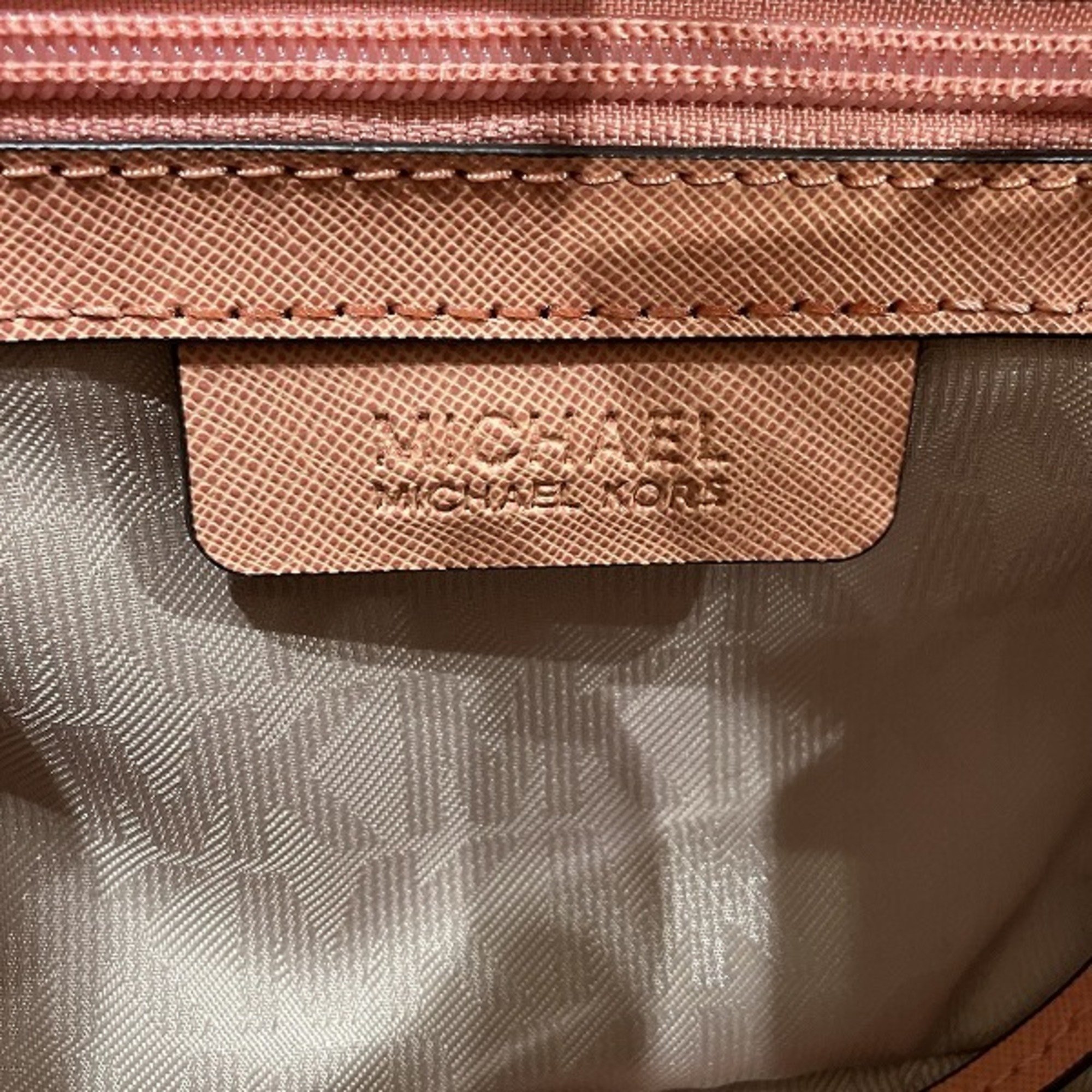 Michael Kors Leather Pink Bag Shoulder Women's