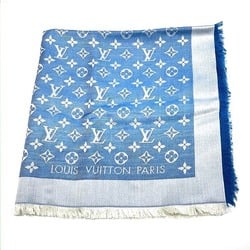 Louis Vuitton Monogram Denim Shawl M74019 Blue Accessory Stole Men's Women's