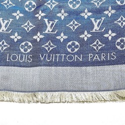 Louis Vuitton Monogram Denim Shawl M74019 Blue Accessory Stole Men's Women's