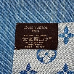 Louis Vuitton Monogram Denim Shawl M74019 Blue Accessory Stole Men's Women's