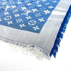 Louis Vuitton Monogram Denim Shawl M74019 Blue Accessory Stole Men's Women's