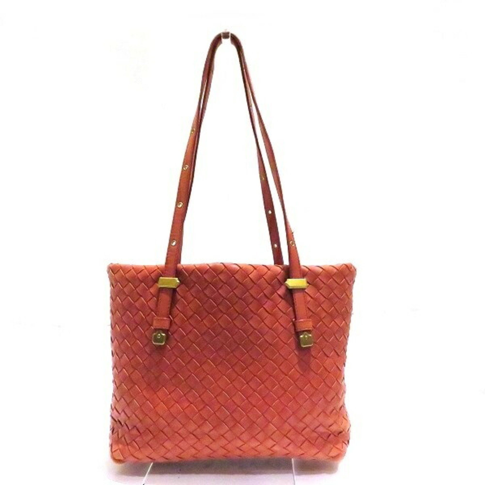 Bottega Veneta Intrecciato 162937 Orange Color Bag Handbag Women's