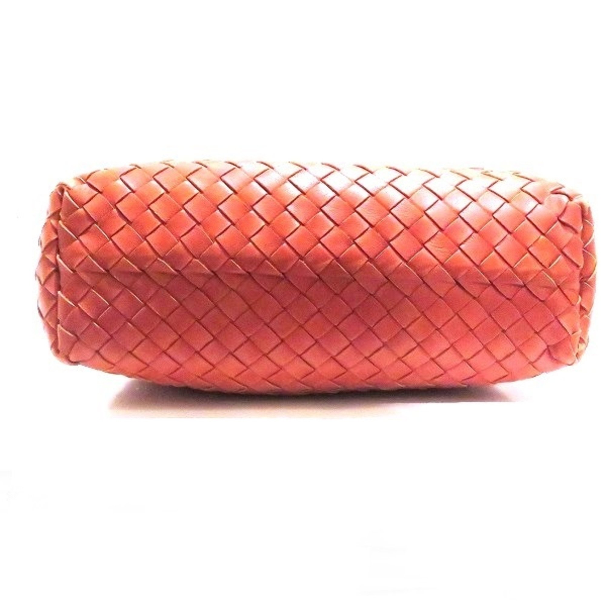 Bottega Veneta Intrecciato 162937 Orange Color Bag Handbag Women's