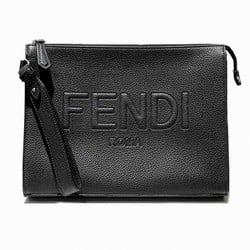 FENDI Leather Flat 7V91 Bag Clutch Second Men's Women's