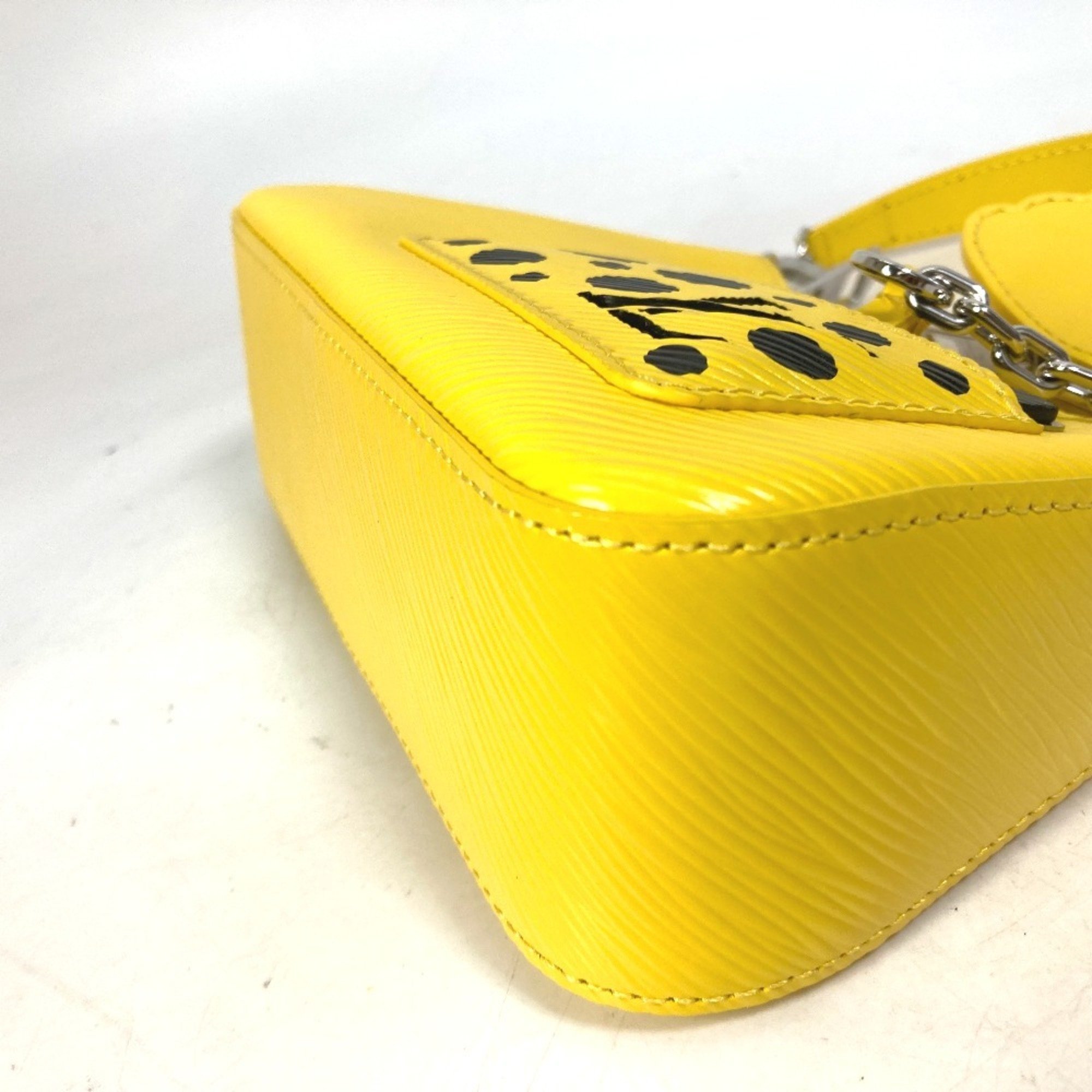 LOUIS VUITTON M21702 Yayoi Kusama collaboration LVxYK Malellini shoulder bag handbag Epi leather ladies jaune yellow