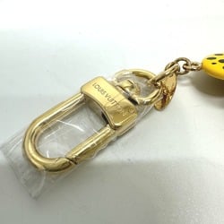 LOUIS VUITTON M01146 Yayoi Kusama collaboration LV x YK keychain Vivienne infinity dot bag charm wood ladies yellow