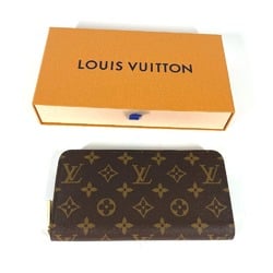 LOUIS VUITTON M42616 Monogram Zippy Wallet Round Long Canvas Women's Brown G-240225-62