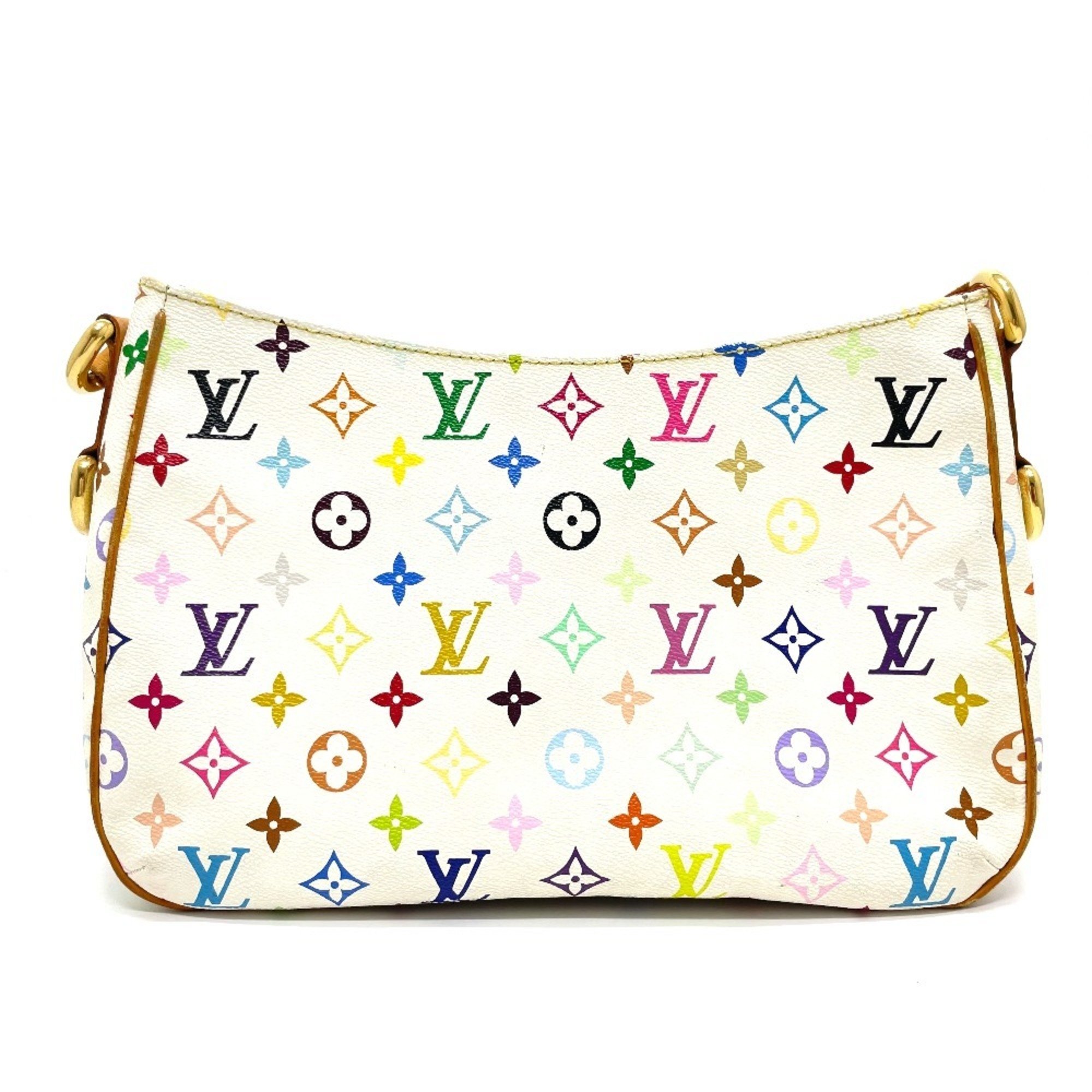 LOUIS VUITTON M40051 Monogram Multi Lodge GM Shoulder Bag Multicolor Canvas Women's Blanc