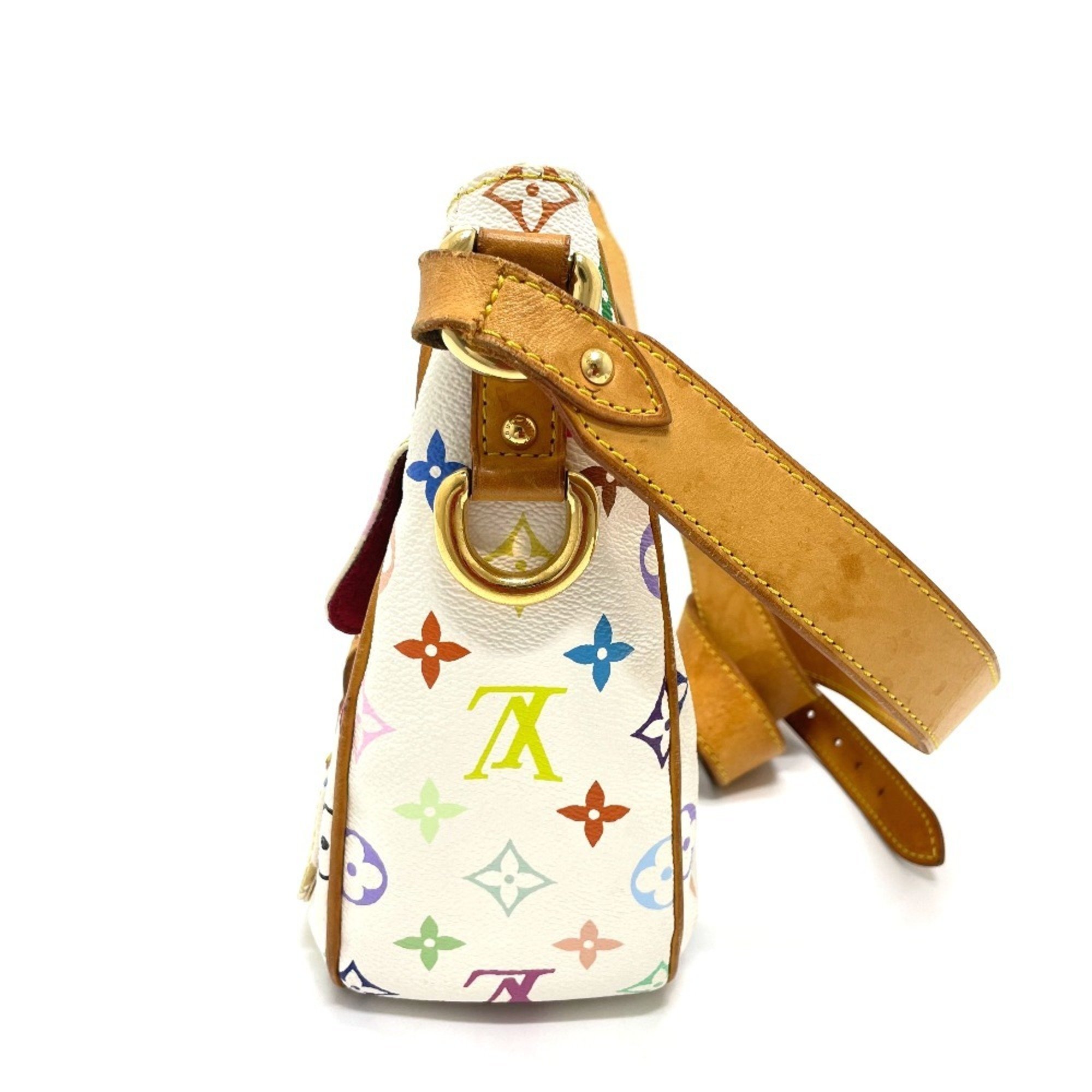 LOUIS VUITTON M40051 Monogram Multi Lodge GM Shoulder Bag Multicolor Canvas Women's Blanc