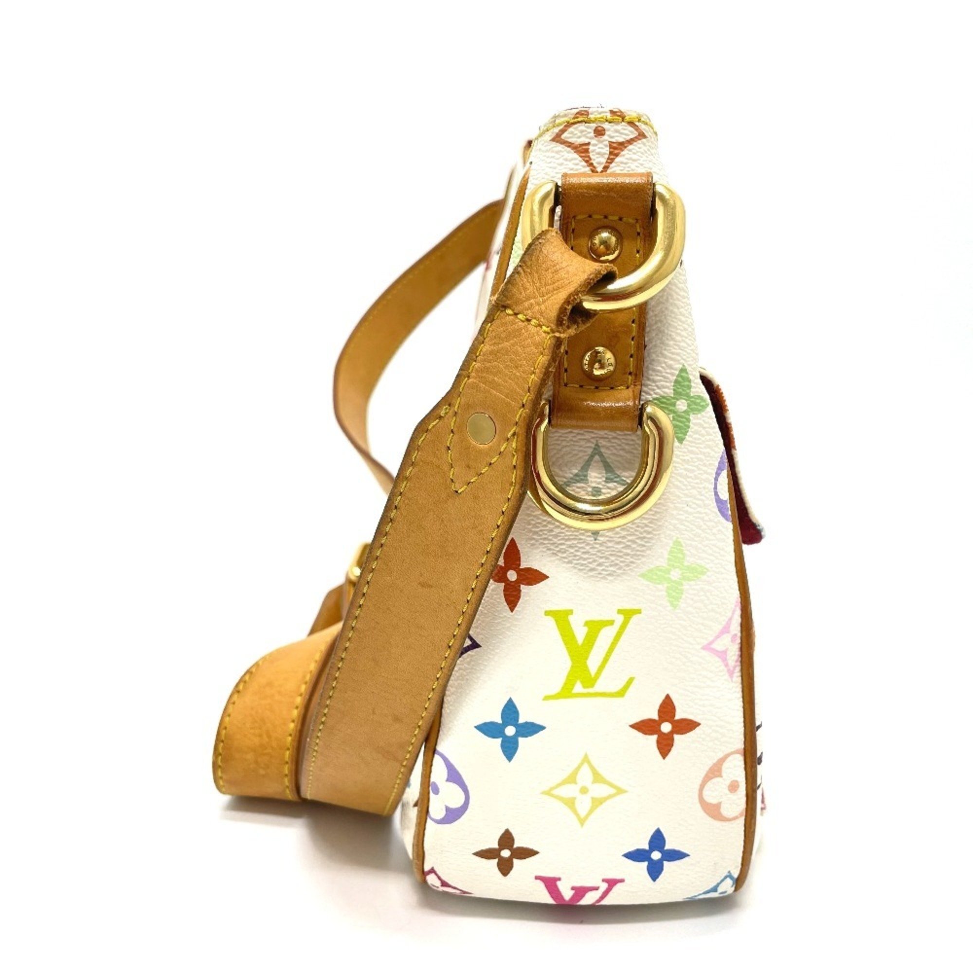 LOUIS VUITTON M40051 Monogram Multi Lodge GM Shoulder Bag Multicolor Canvas Women's Blanc