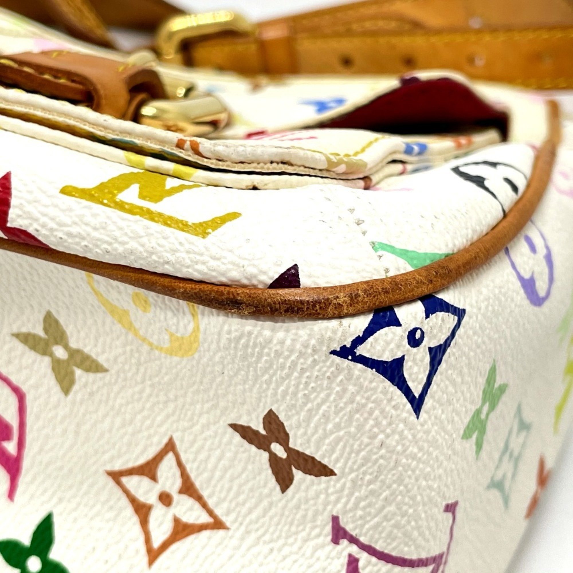 LOUIS VUITTON M40051 Monogram Multi Lodge GM Shoulder Bag Multicolor Canvas Women's Blanc