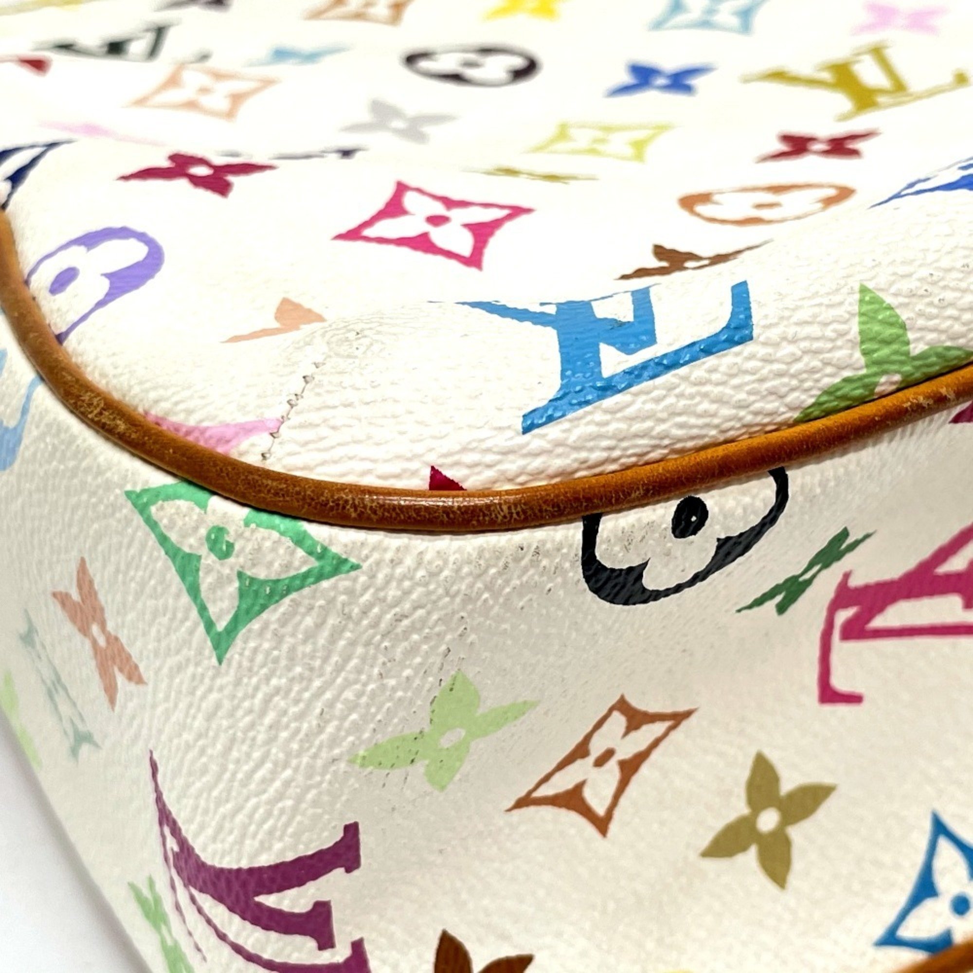 LOUIS VUITTON M40051 Monogram Multi Lodge GM Shoulder Bag Multicolor Canvas Women's Blanc