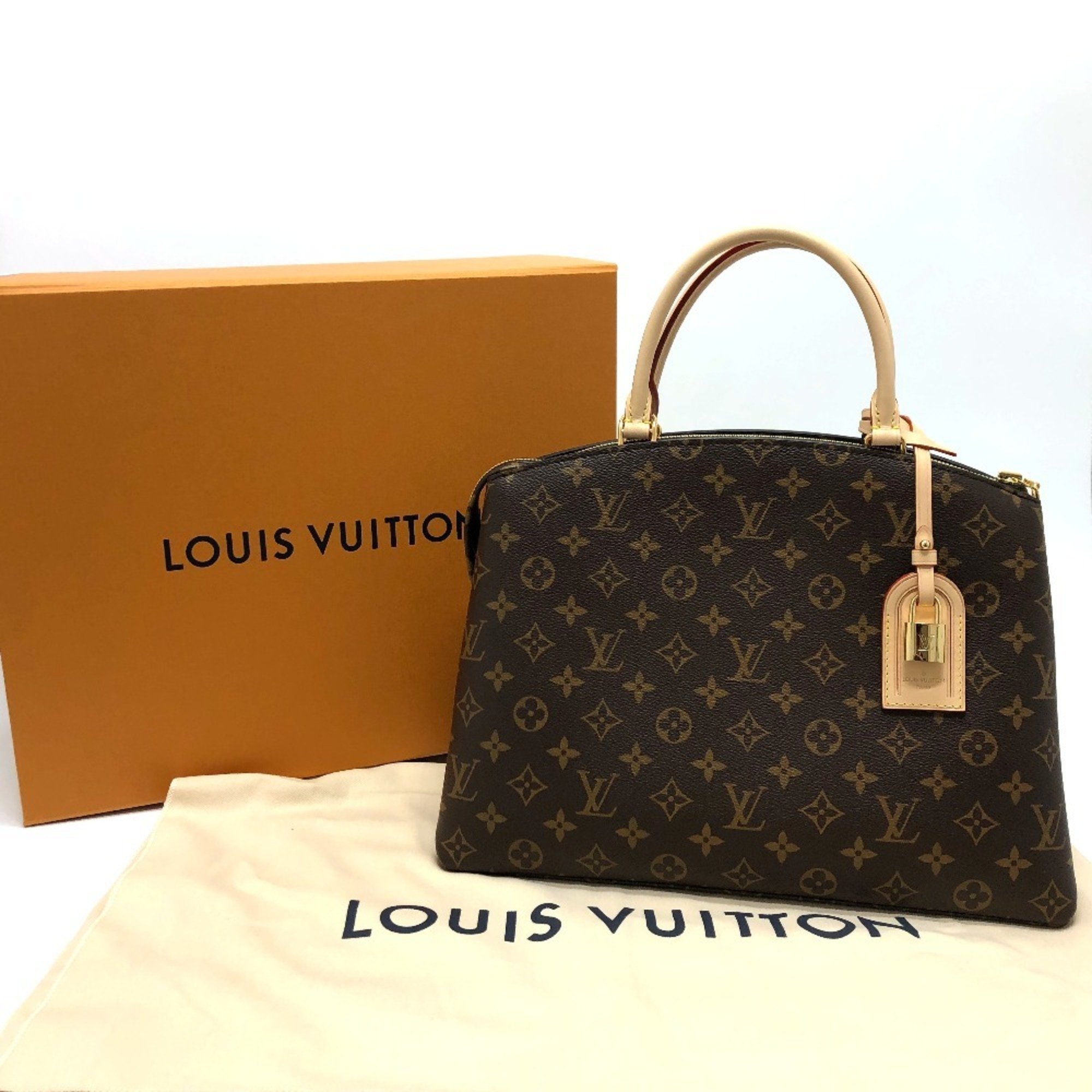 LOUIS VUITTON M45898 Monogram Grand Palais MM Handbag Canvas Women's Brown