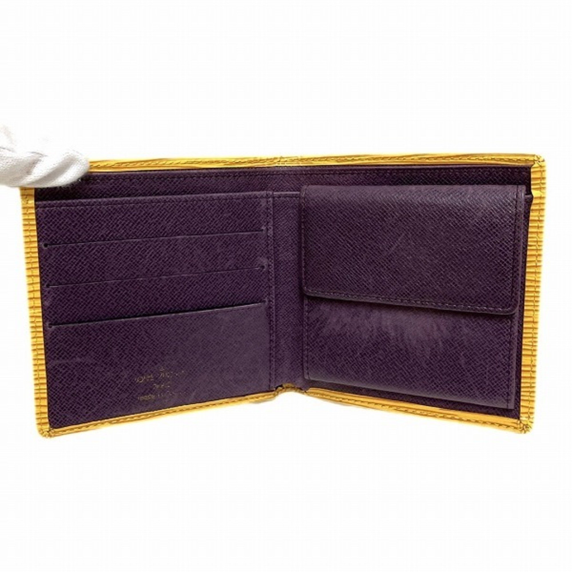 Louis Vuitton Epi Porte-Bie Carte Credit Monet M63549 Bi-fold Wallet for Men and Women