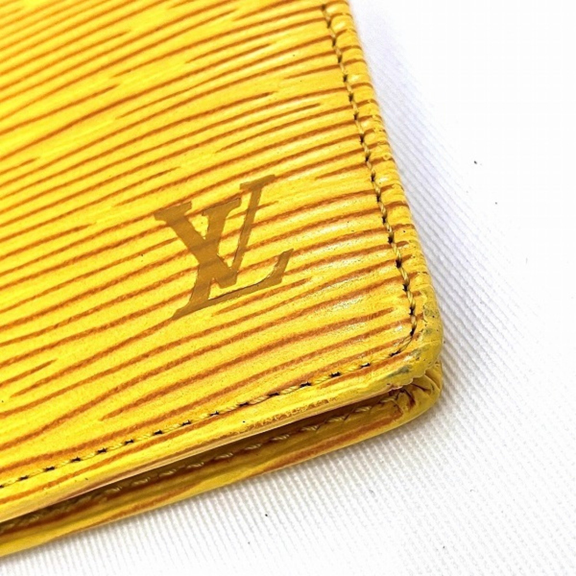 Louis Vuitton Epi Porte-Bie Carte Credit Monet M63549 Bi-fold Wallet for Men and Women