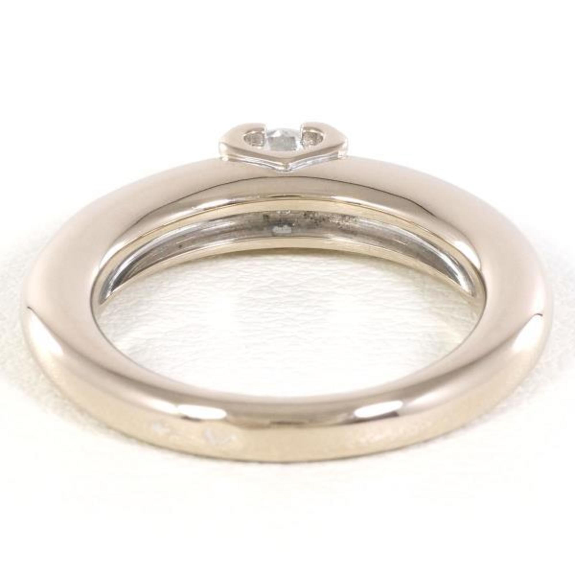 Cartier C Deux K18WG Ring Diamond 0.30 SI1 Certificate Total weight approx. 7.7g Similar