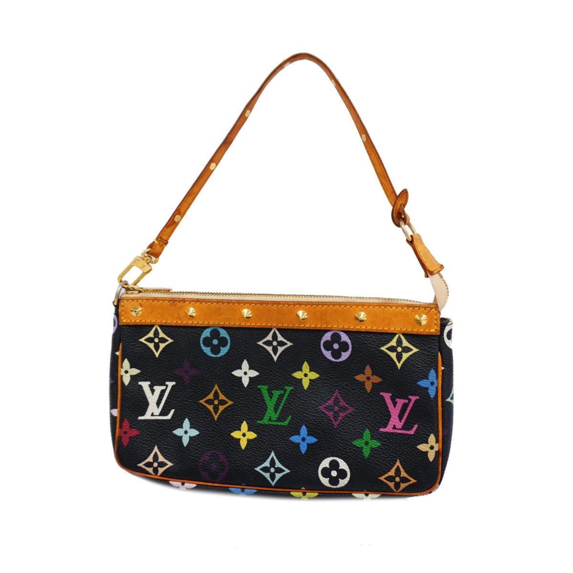 Louis Vuitton Pouch Monogram Multicolor Pochette Accessoires M92648 Noir Ladies