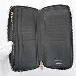 Louis Vuitton Long Wallet Taiga Zippy Vertical M30503 Noir Men's