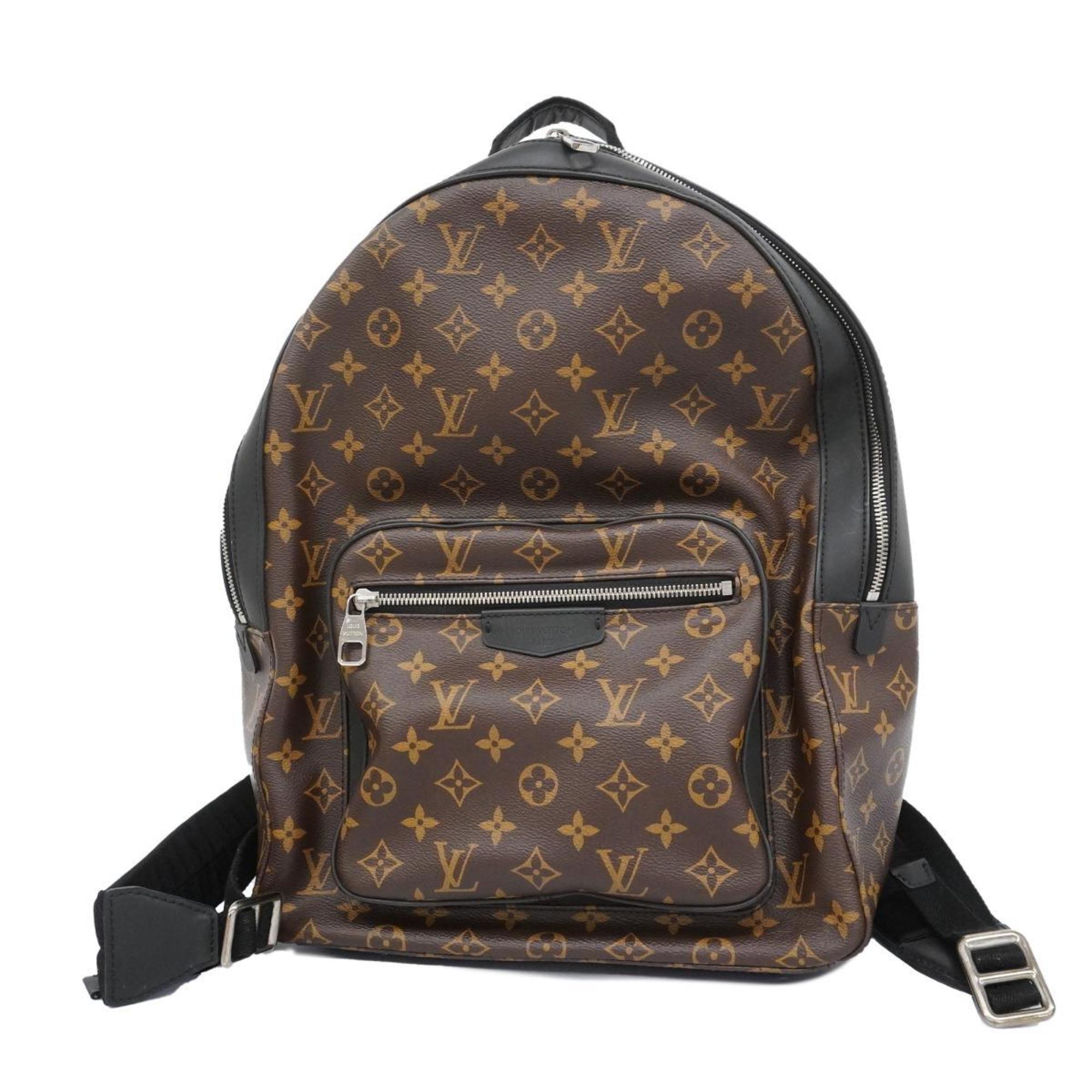 Louis Vuitton Backpack Monogram Josh M41530 Brown Black Men's