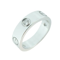 Cartier Ring Love 3PD Diamond K18WG White Gold Men's Women's