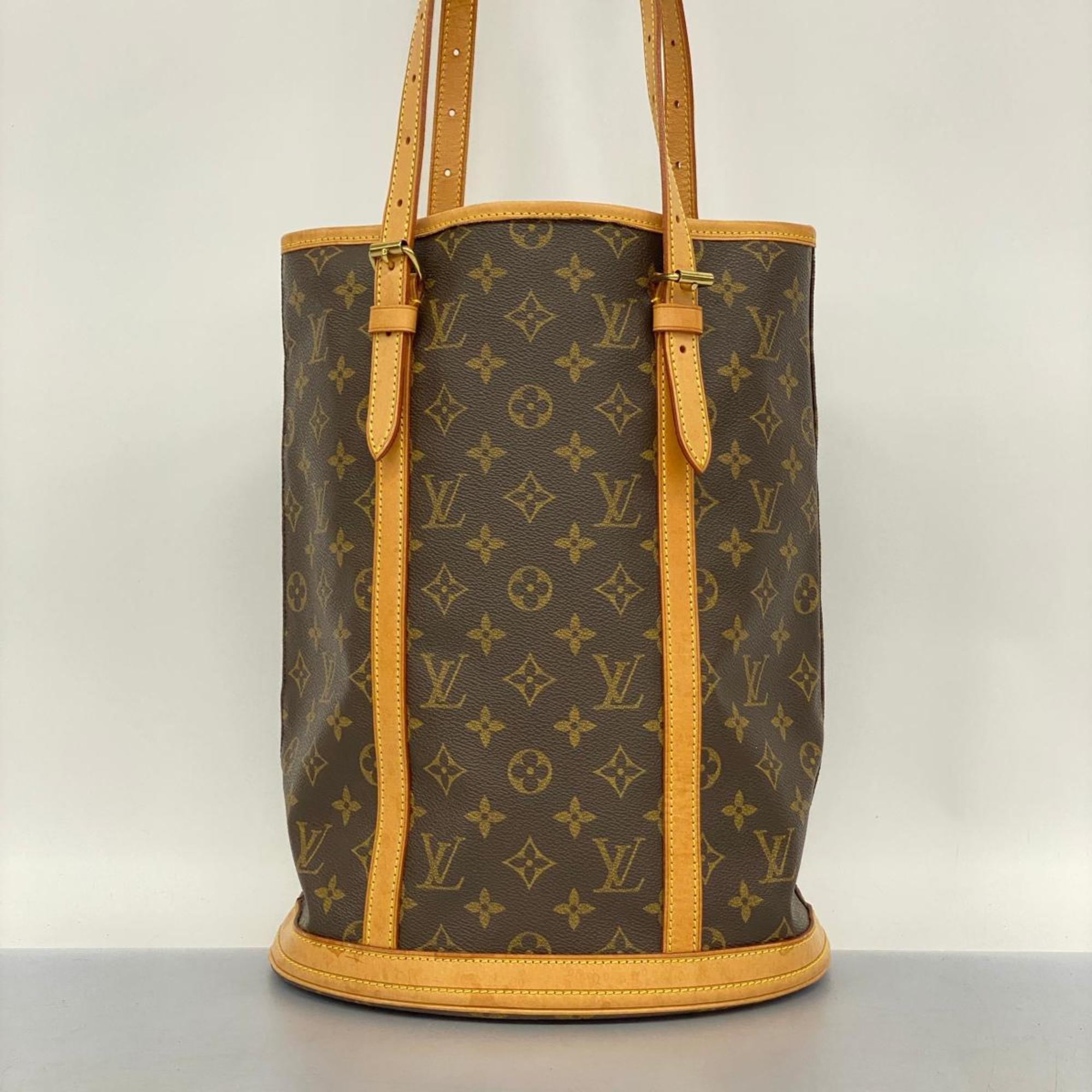 Louis Vuitton Tote Bag Monogram Bucket GM M42236 Brown Women's