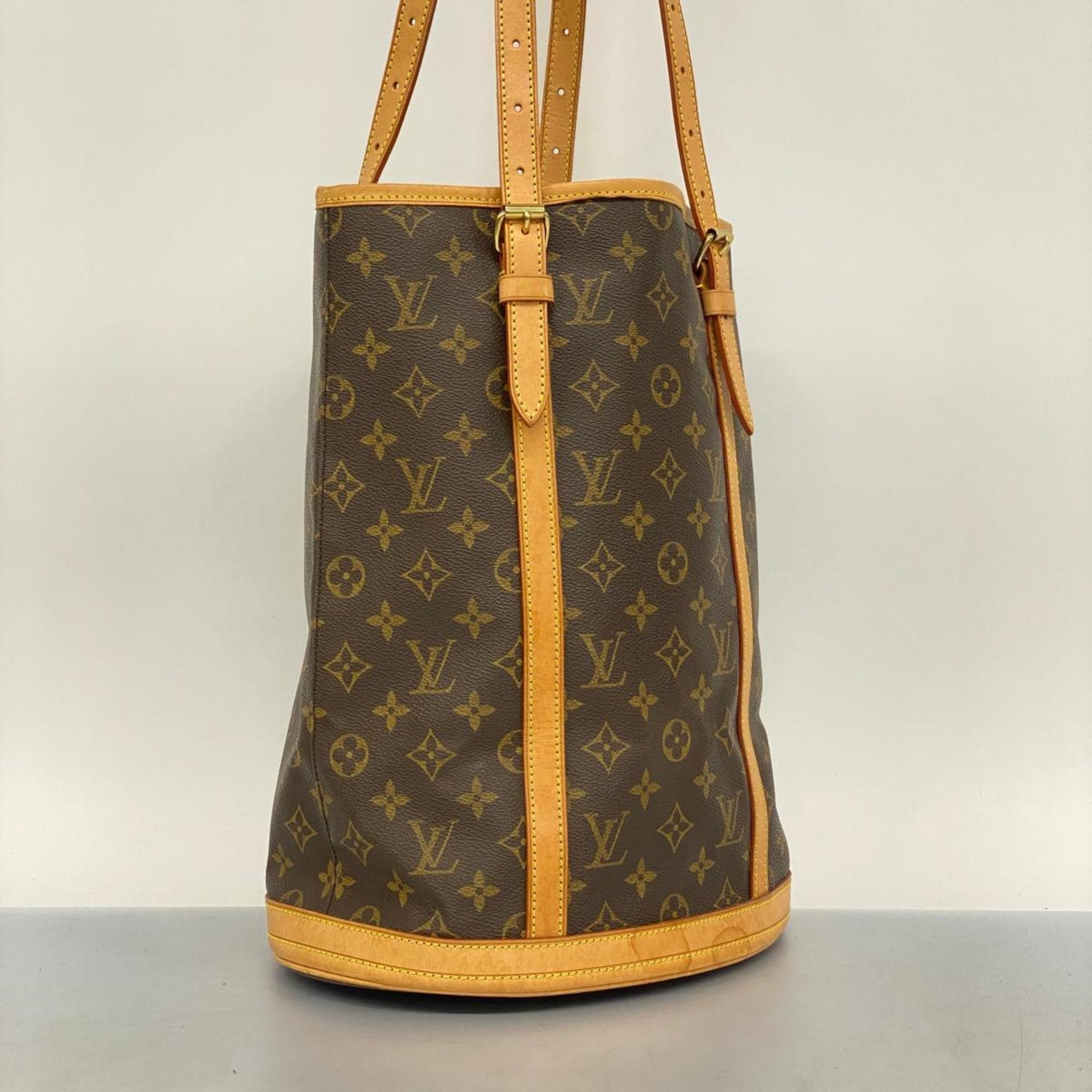 Louis Vuitton Tote Bag Monogram Bucket GM M42236 Brown Women's