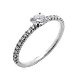 Cartier Ring Half Eternity Ethancel Diamond Pt950 Platinum Women's