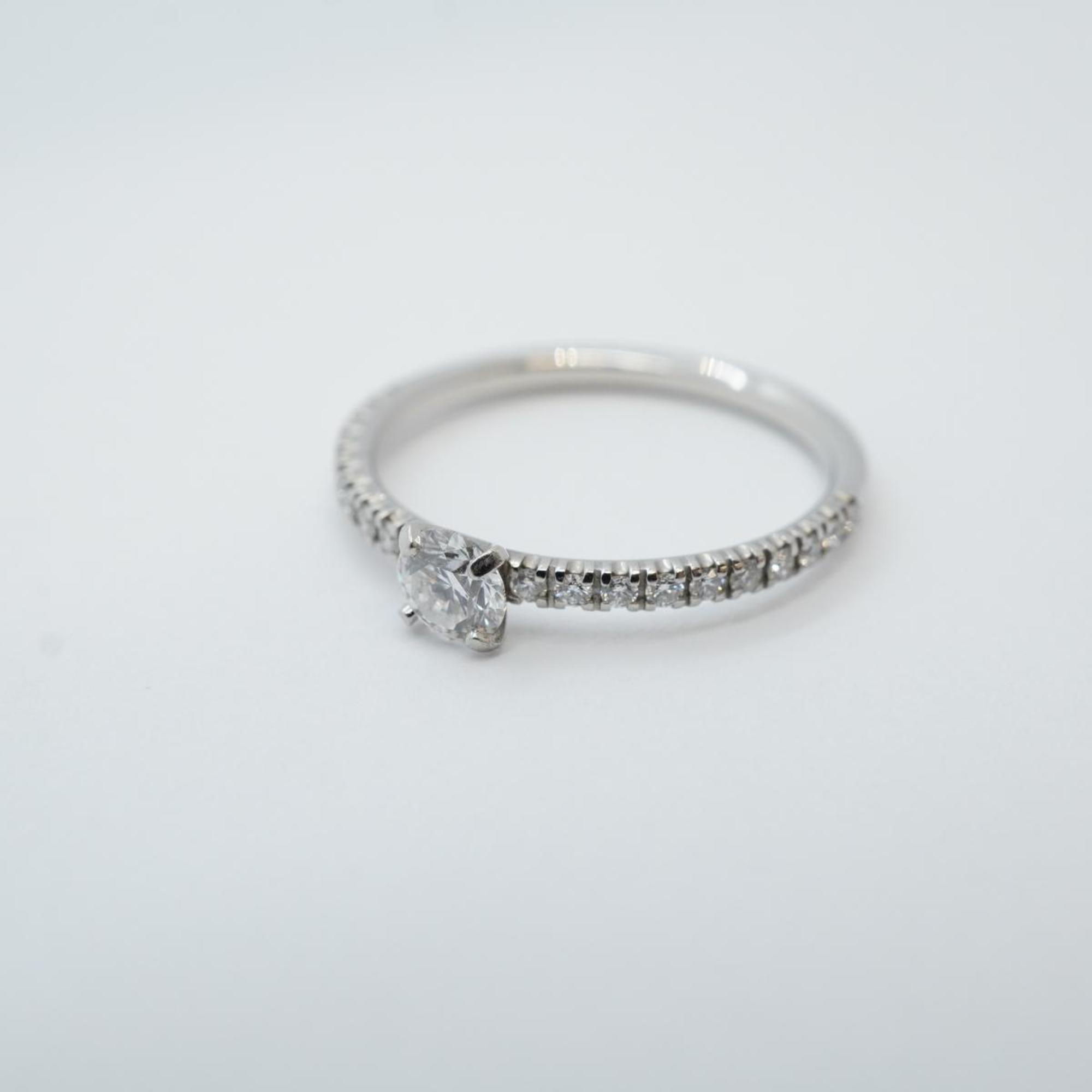 Cartier Ring Half Eternity Ethancel Diamond Pt950 Platinum Women's