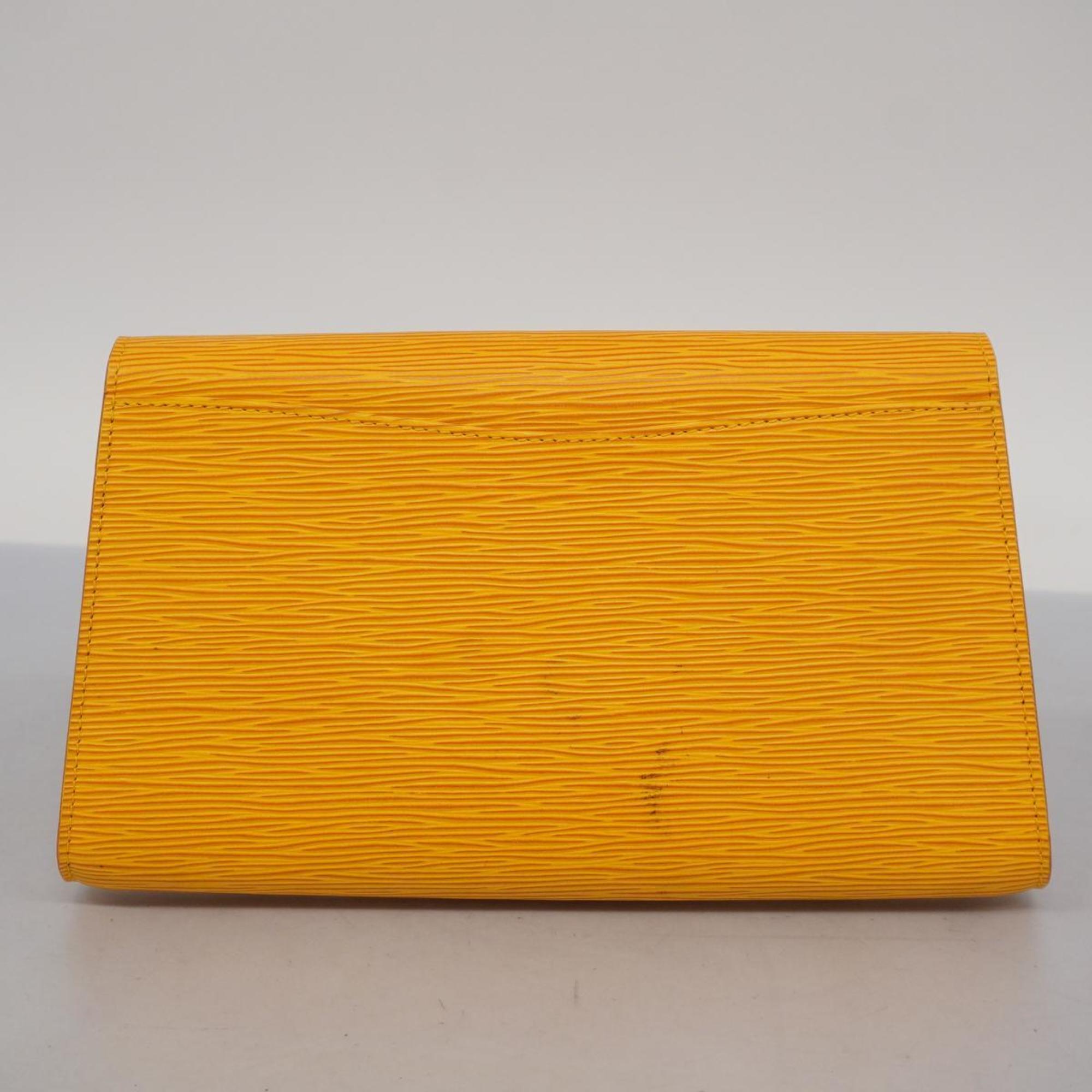 Louis Vuitton Clutch Bag Epi Art Deco M52639 Jaune Ladies