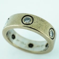 Cartier Ring Love Full Diamond K18WG White Gold Ladies