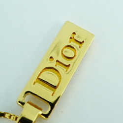 Christian Dior Necklace Trotter Plate GP Plated Gold Women's