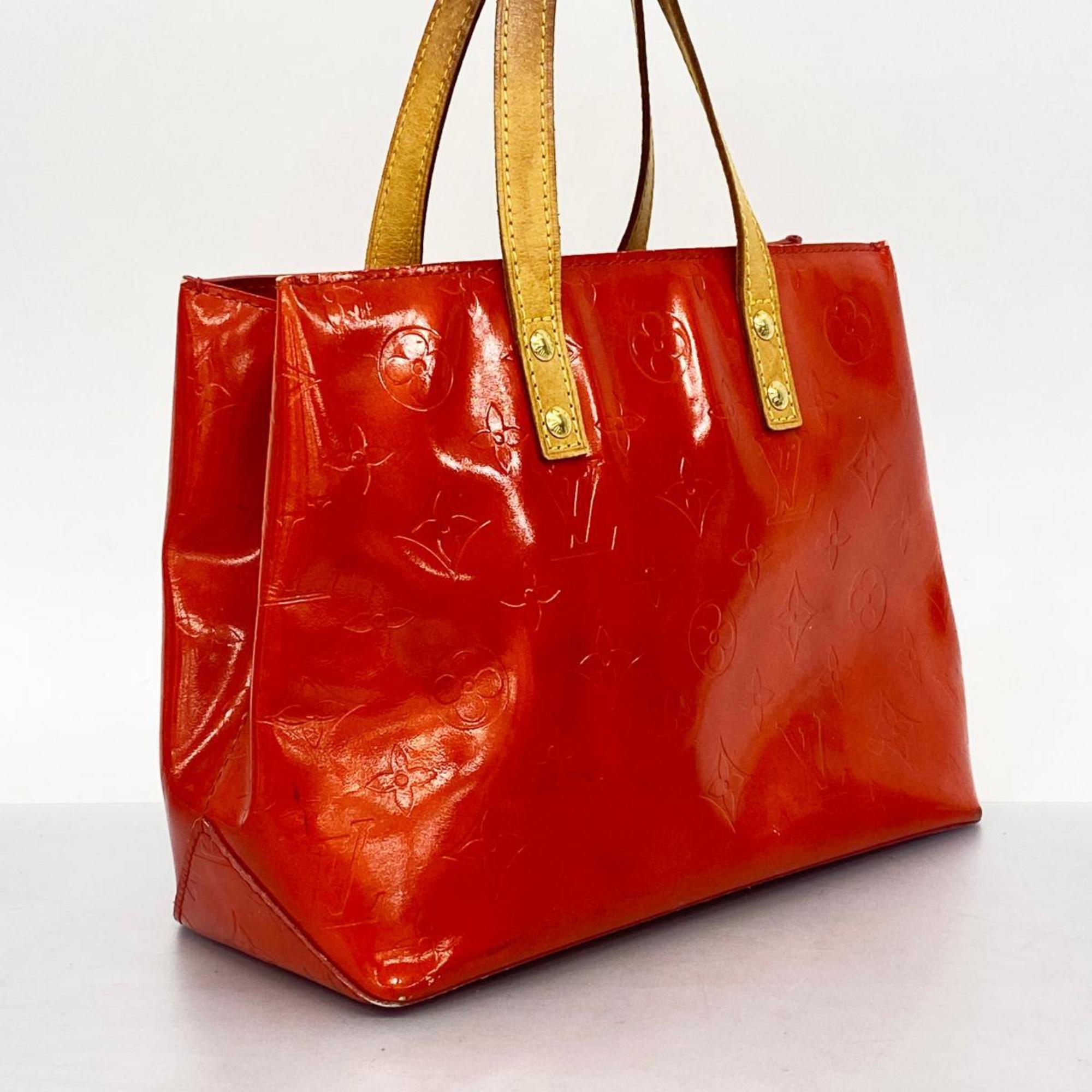 Louis Vuitton Handbag Vernis Reed PM M91088 Rouge Ladies