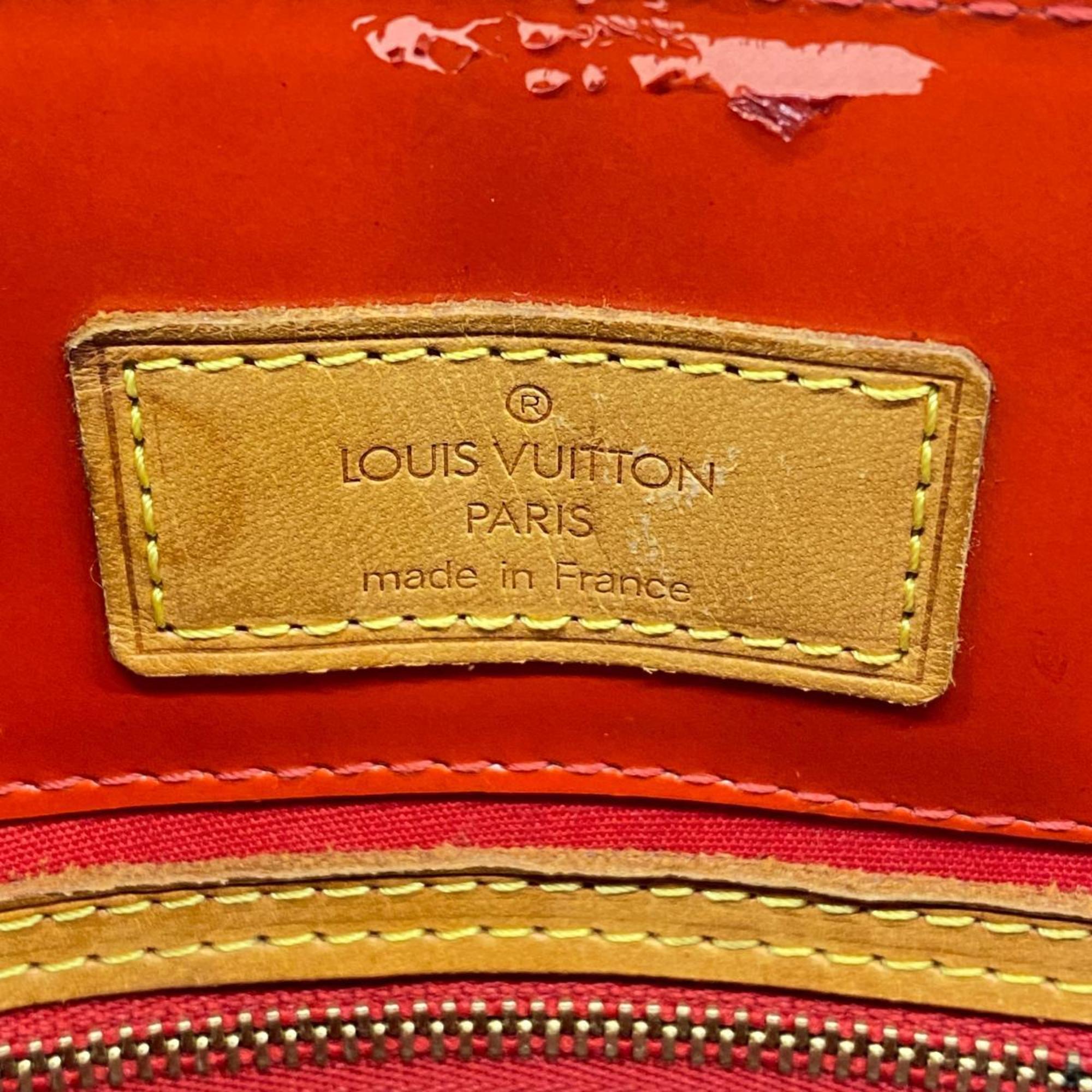 Louis Vuitton Handbag Vernis Reed PM M91088 Rouge Ladies