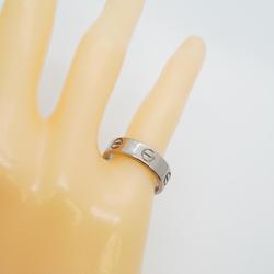 Cartier Ring Love K18WG White Gold Men's