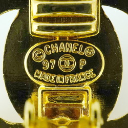 Chanel Earrings Turn Lock GP Plated Gold 97P Women's